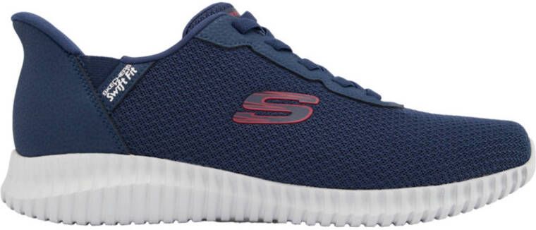Skechers slip-on sneakers donkerblauw