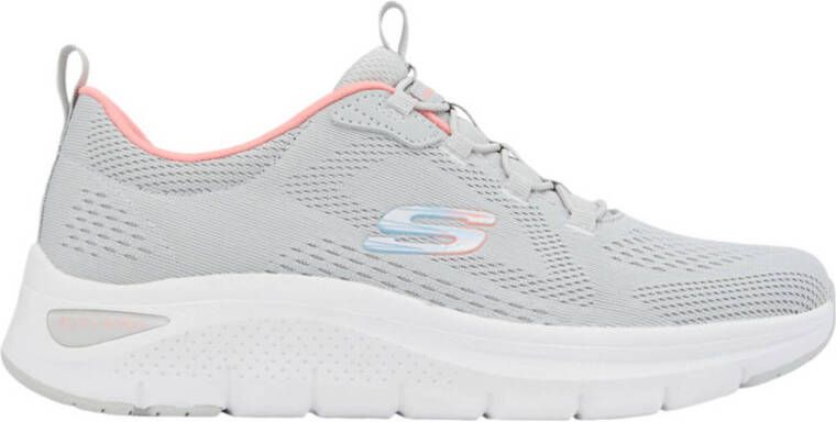 Skechers slip-on sneakers grijs