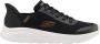 Skechers slip-on sneakers zwart - Thumbnail 1