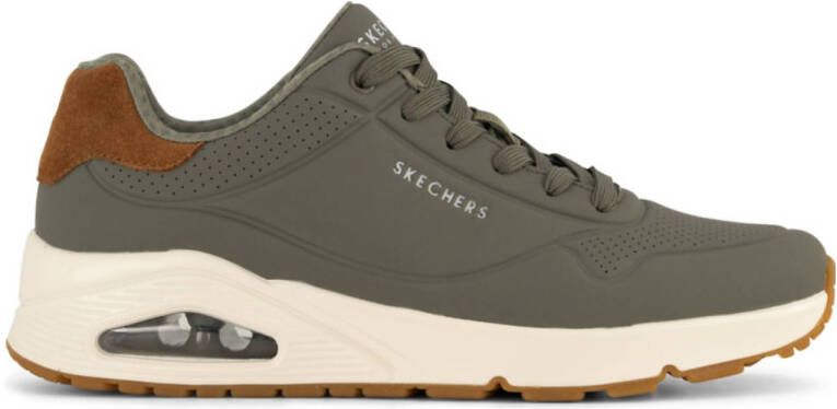 Skechers Sneakers UNO-SUITED ON AIR vrijetijdsschoen lage schoen veterschoen met modieuze sleehak