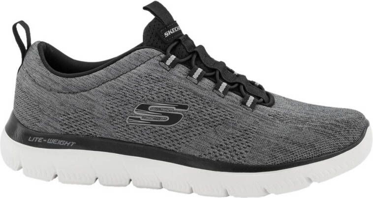 Skechers summits louvin hardloopschoenen grijs zwart heren