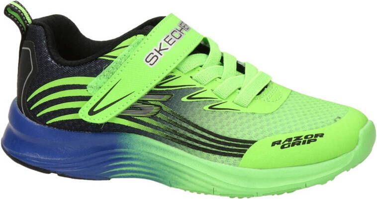 Skechers sneakers groen Jongens Imitatieleer Meerkleurig 33