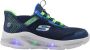 Skechers sneakers met lichtjes blauw - Thumbnail 1