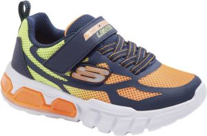 Skechers sneakers met lichtjes donkerblauw oranje