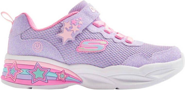 Skechers sneakers met lichtjes lila