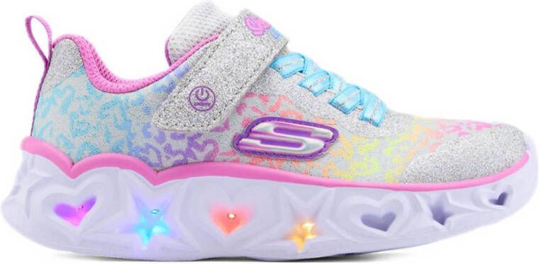Skechers sneakers met lichtjes roze multi