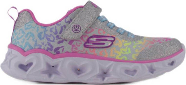 Skechers sneakers met lichtjes roze multi