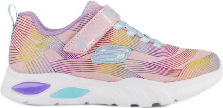 Skechers sneakers met lichtjes roze multi