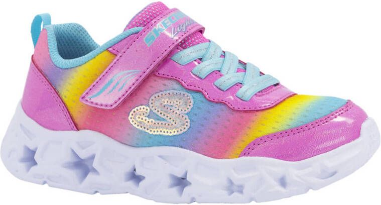 Skechers sneakers met lichtjes roze multi