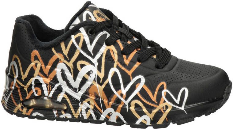 Skechers sneakers zwart multi