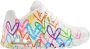 Skechers Sneakers UNO HIGHLIGHT LOVE vrijetijdsschoen lage schoen veterschoen met hartjes-print - Thumbnail 1