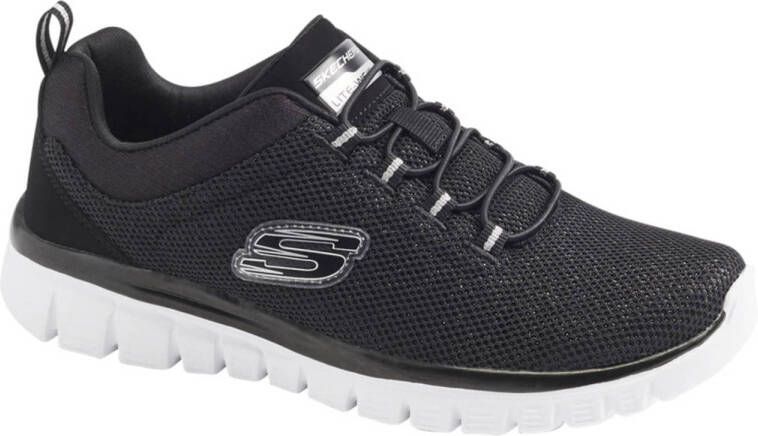 Skechers Dames Zwarte Pure Genius Optimistisch Mix