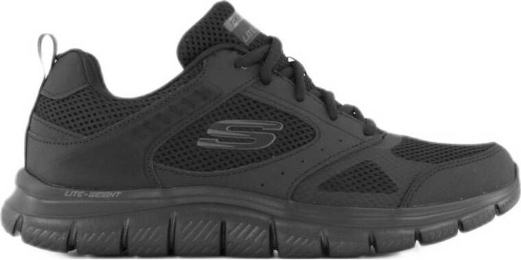 Skechers Track Syntac heren sportschoenen Zwart Extra comfort Memory Foam