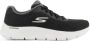 Skechers Go Walk Flex heren wandelschoenen zwart wit - Thumbnail 1