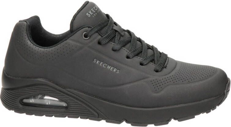 Skechers Sneakers met sleehak Uno Stand on Air Vrijetijdsschoen lage schoen veterschoen met fijne perforatie