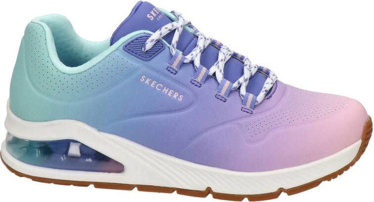 Skechers Street uno 2 sneakers blauw roze