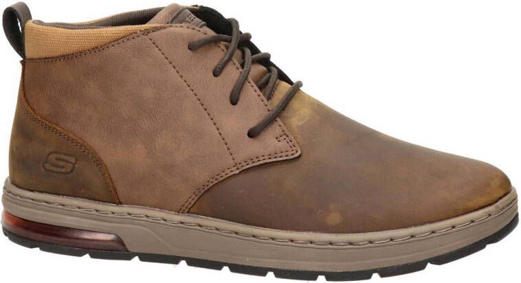 Skechers Streetwear nubuck veterschoenen bruin