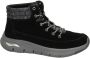 Skechers suede veterboots zwart - Thumbnail 1