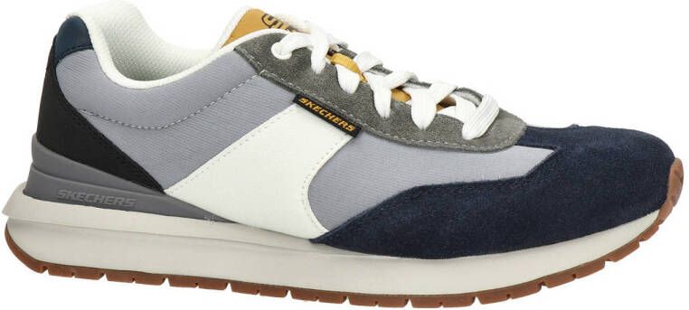 Skechers Sunny Dale leren sneakers blauw