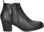 Skechers Taxi leren enkellaarzen zwart - Thumbnail 1