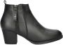 Skechers Taxi leren enkellaarzen zwart - Thumbnail 1