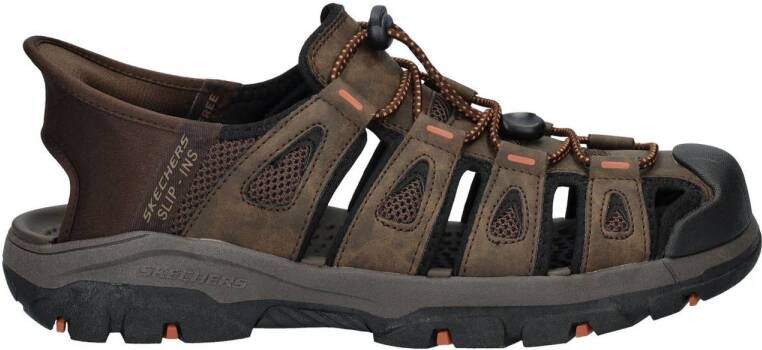 Skechers Tresmen Norvick sandalen bruin