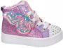 Skechers Twinkle Toes hoge sneakers met lichtjes lila roze Paars Meisjes Imitatieleer 27 - Thumbnail 1