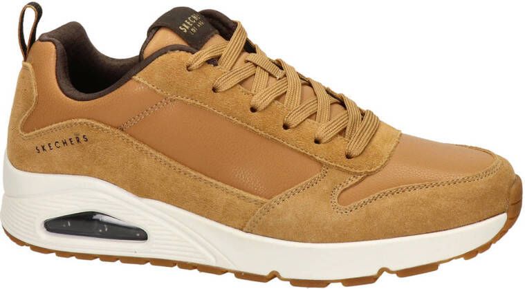 Skechers UNO suède sneakers cognac