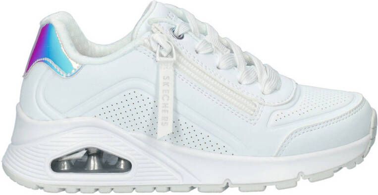 Skechers Uno chunky sneakers wit Meisjes Imitatieleer Effen 36