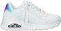 Skechers Uno chunky sneakers wit Meisjes Imitatieleer Effen 37 - Thumbnail 1