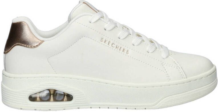 Skechers Uno Court leren sneakers wit
