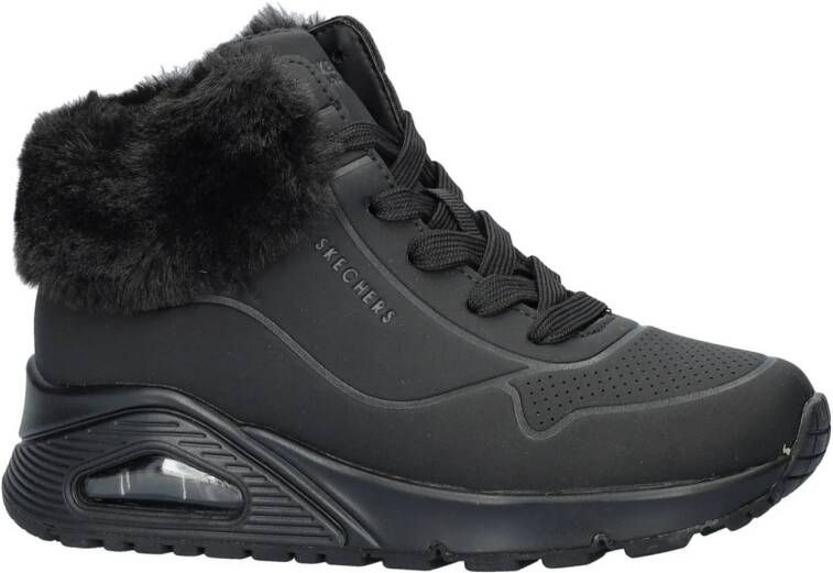 Skechers Uno Fall Air gevoerde sneakers zwart Meisjes Imitatieleer 29