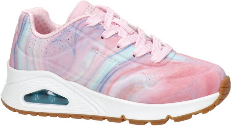 Skechers Uno Gen1 leren sneakers roze Meisjes Leer All over print 35