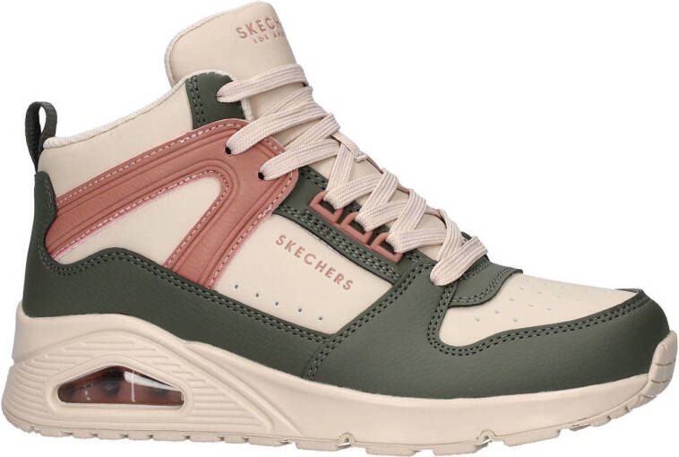 Skechers Uno High Regard sneakers groen roze