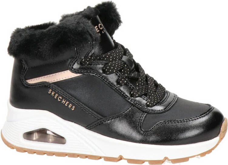 Skechers Kids Hoge veterschoenen UNO COZY ON AIR met air cooled memory foam