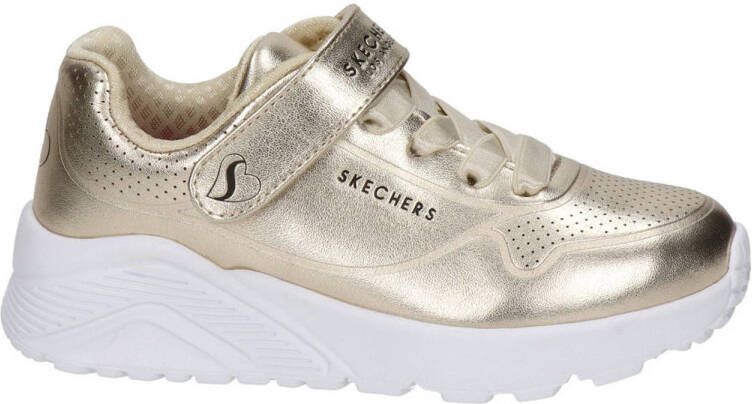 Skechers Uno Lite sneaker goud Meisjes Imitatieleer 27 Sneakers