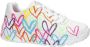 Skechers Uno Lite Spread The Love Meisjes Sneakers Wit Mutlicolour - Thumbnail 1