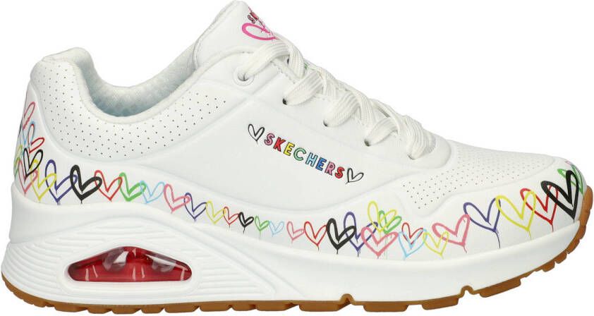 Skechers Uno Love All Around sneakers wit