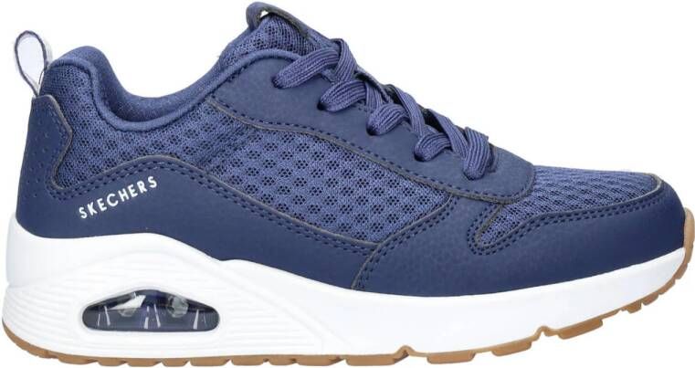 Skechers Uno Powex sneakers blauw Jongens Imitatieleer Effen 39