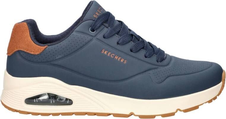 Skechers Sneakers UNO-SUITED ON AIR vrijetijdsschoen lage schoen veterschoen met modieuze sleehak