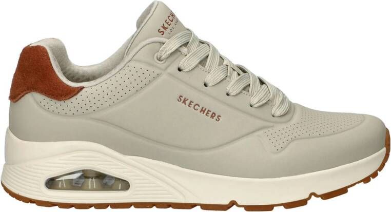 Skechers Uno Suited On Air Heren Sneakers Naturel