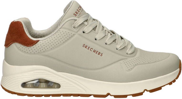 Skechers Uno Suited On Air Heren Sneakers Naturel