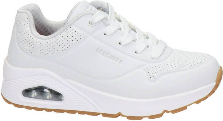 Skechers Uno sneakers wit Imitatieleer 33