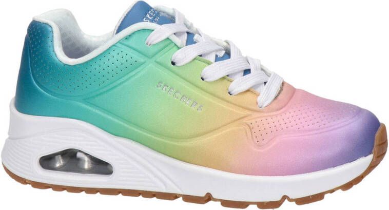 Skechers Uno Spectrum sneakers roze multi Meisjes Imitatieleer Meerkleurig 35