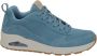 Skechers Street suède sneakers blauw - Thumbnail 1