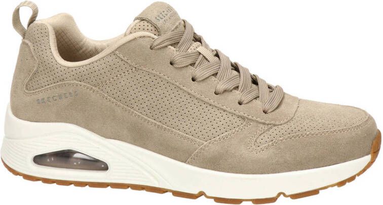 Skechers Stijlvolle Satsuma Sneakers voor de Moderne Man Beige Heren