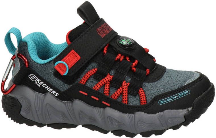 Skechers Skecher Velocitrek Pro Scout jongens sneaker Zwart rood