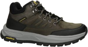 Skechers Zeller Good Year nubuck wandelschoenen antraciet