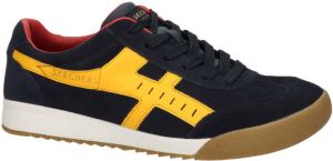 Skechers Zinger Manchego suède sneakers donkerblauw geel