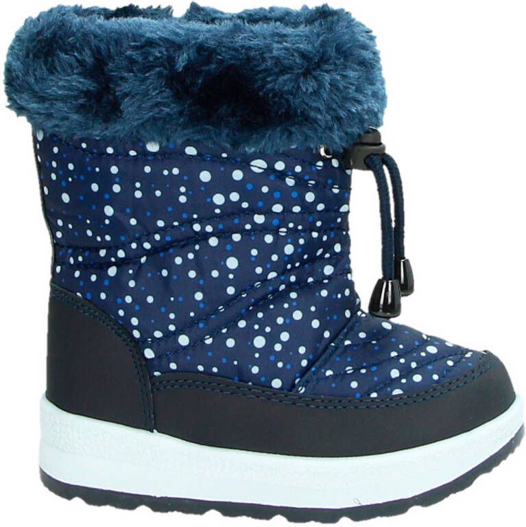 Snow Fun snowboots blauw Meisjes Kunststof Stip 30